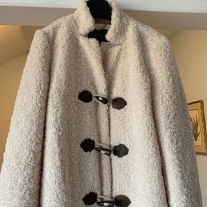Beautiful knee length shearling style coat